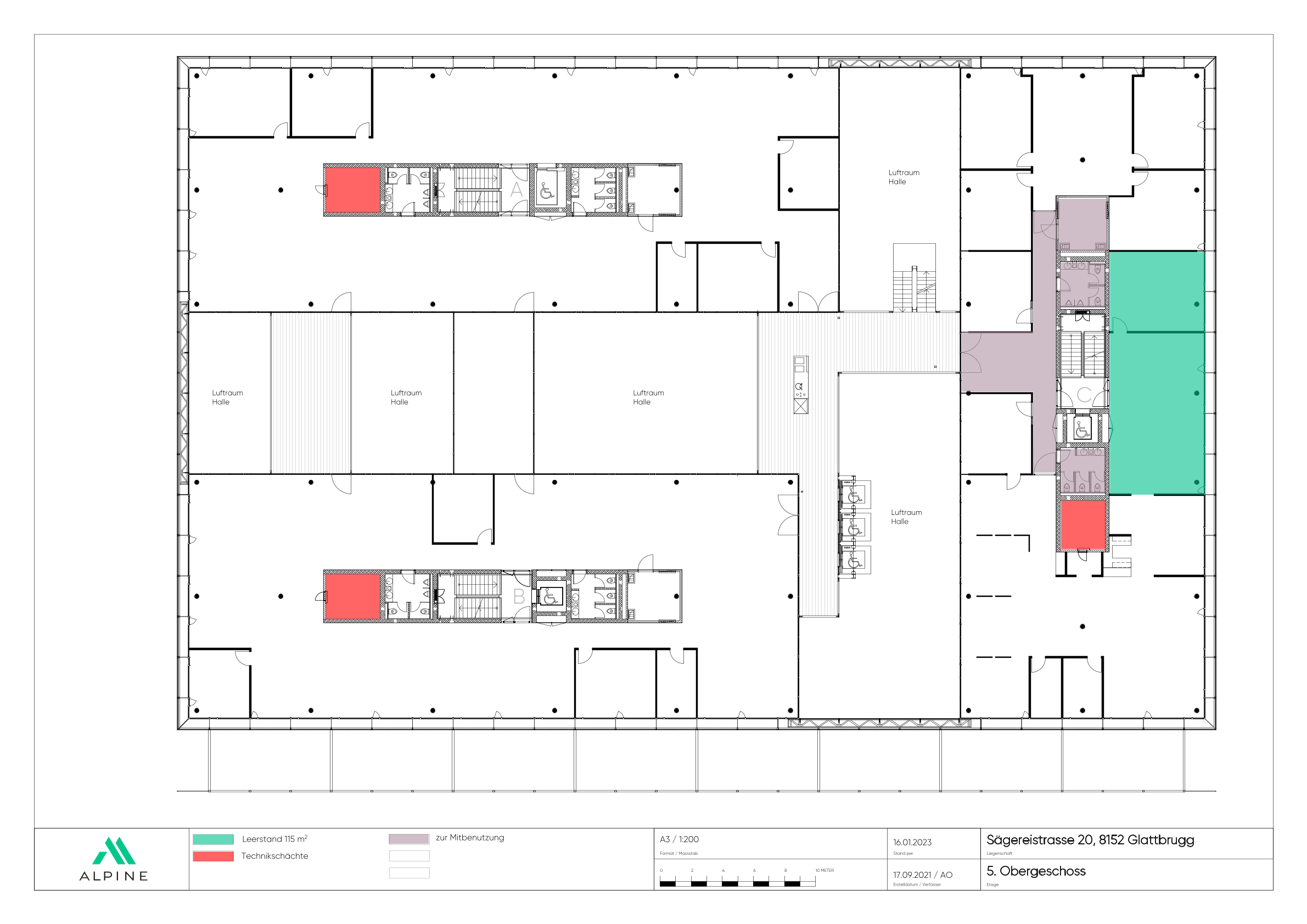 2520 1506 Sae20 Grundrissplan 5 OG