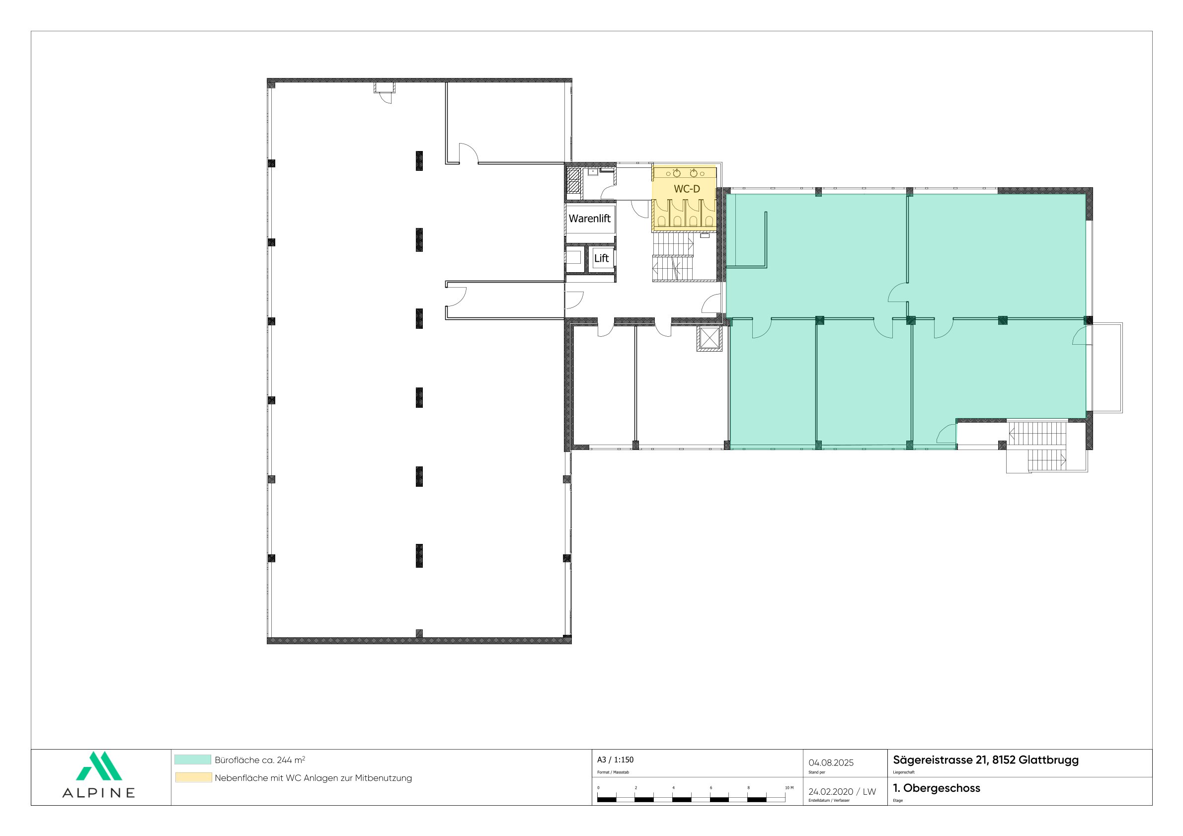 2521 1102 Sae21 Plan Leerstand 1 OG 244m2