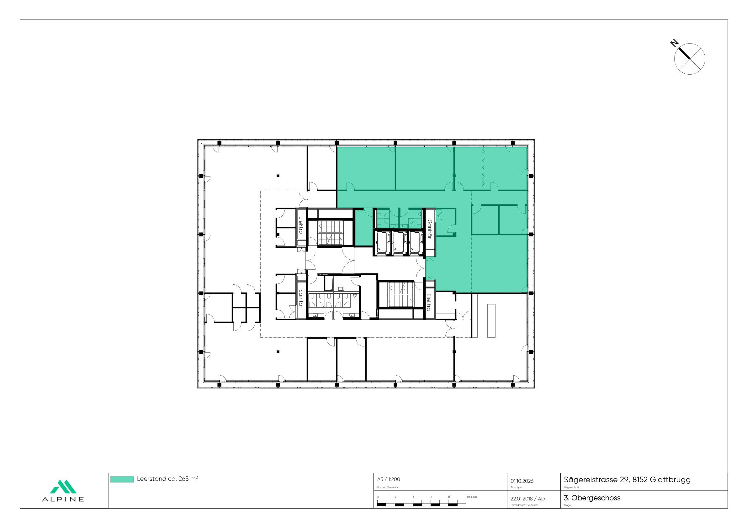 2529 1302 Sae29 Grundrissplan 3 OG