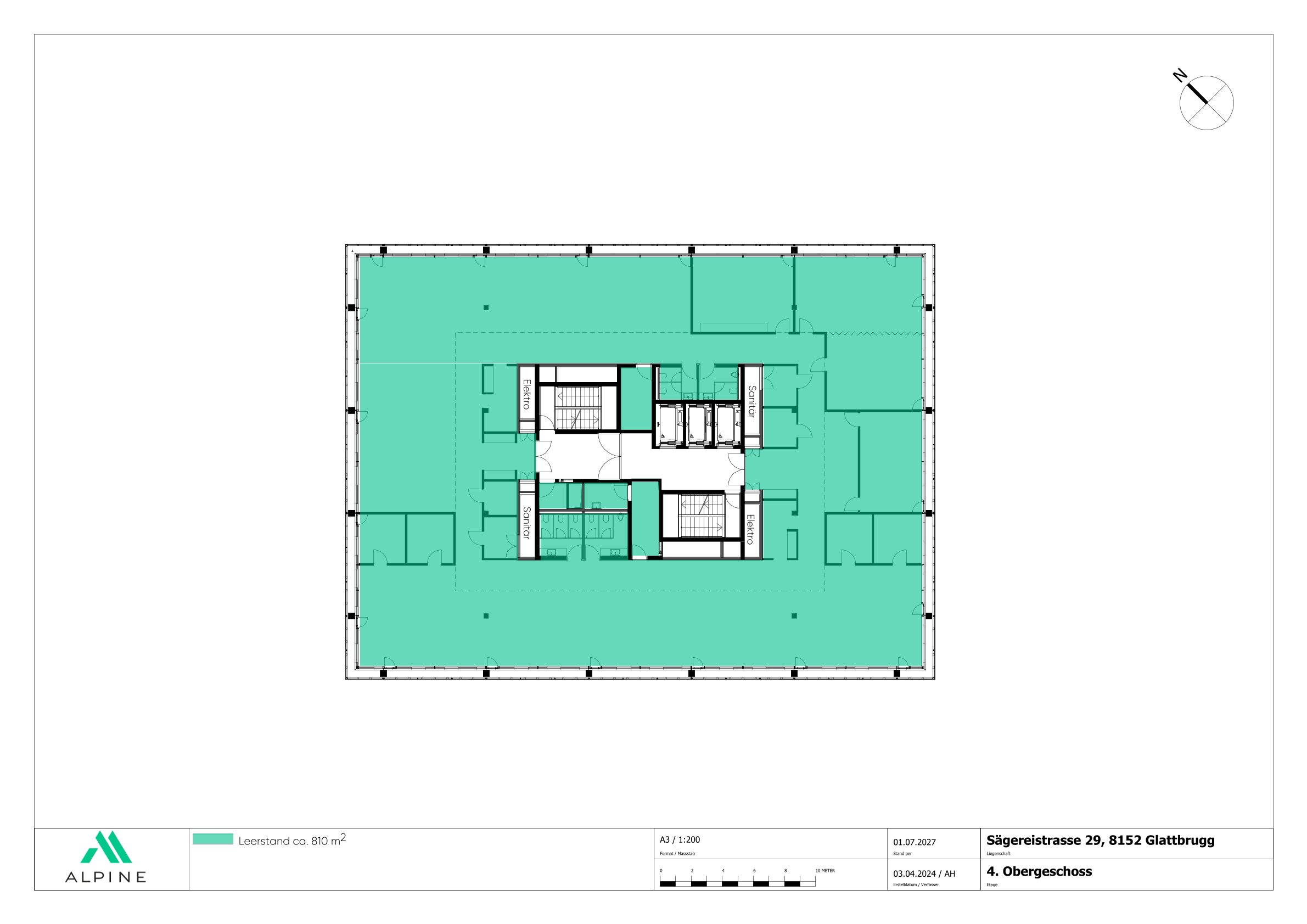 2529 1401 Sae29 Grundrissplan 4 OG