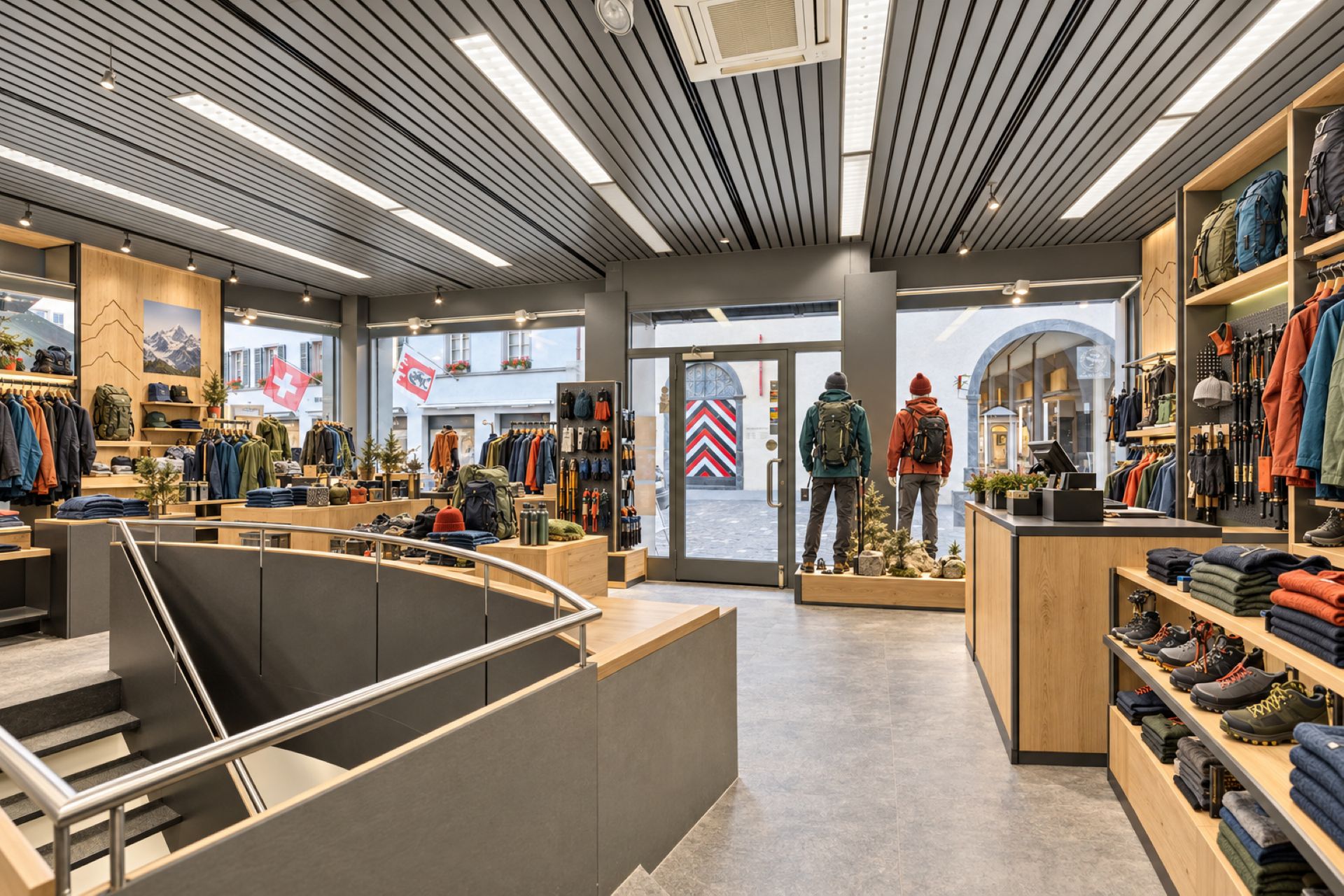 3030 1002 Visualisierung EG Outdoor Bergsport