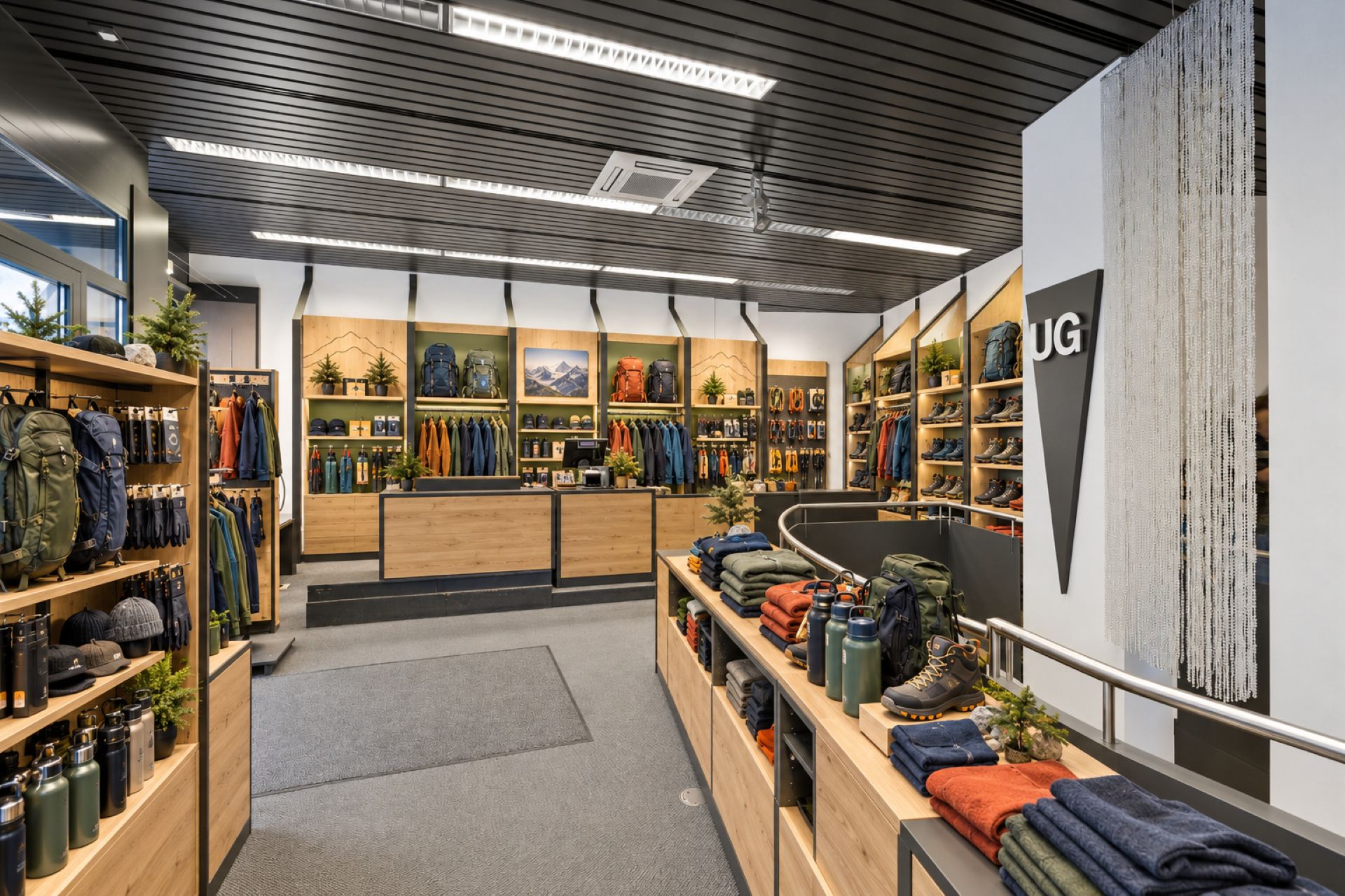 3030 1002 Visualisierung EG UG Outdoor Bergsport